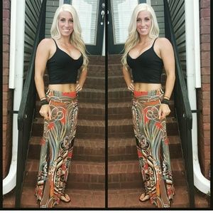 High waisted maxi skirt